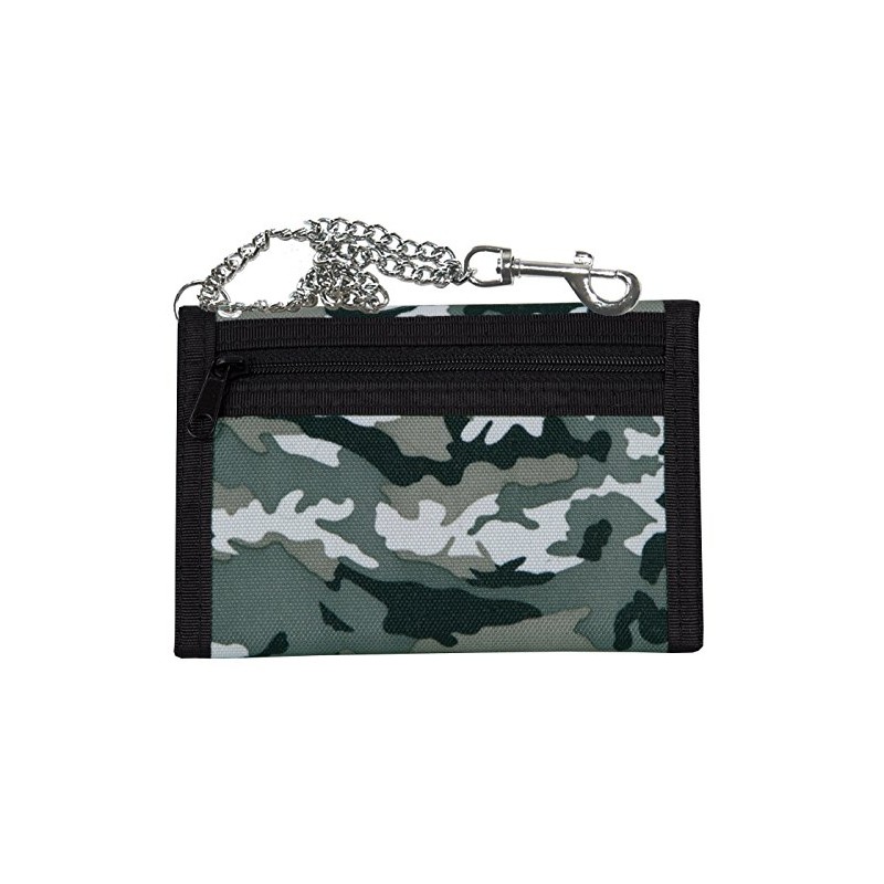2Stoned Wallet Embroidered with Chain and Velcro Fastening Camo Gym
