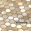 BeNice Peel and Stick Backsplash Kitchen Mosaic Tiles Penny Hexagon