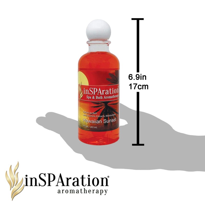 inSPAration 217X Hawaiian Sunset Spa and Bath Fragrance, 9-Ounce, Tropical
