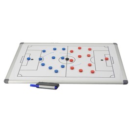 JAYO Soccer Coaching Tactical Board, 18 x 12 inches, Double-Sided with Full & Half Pitch