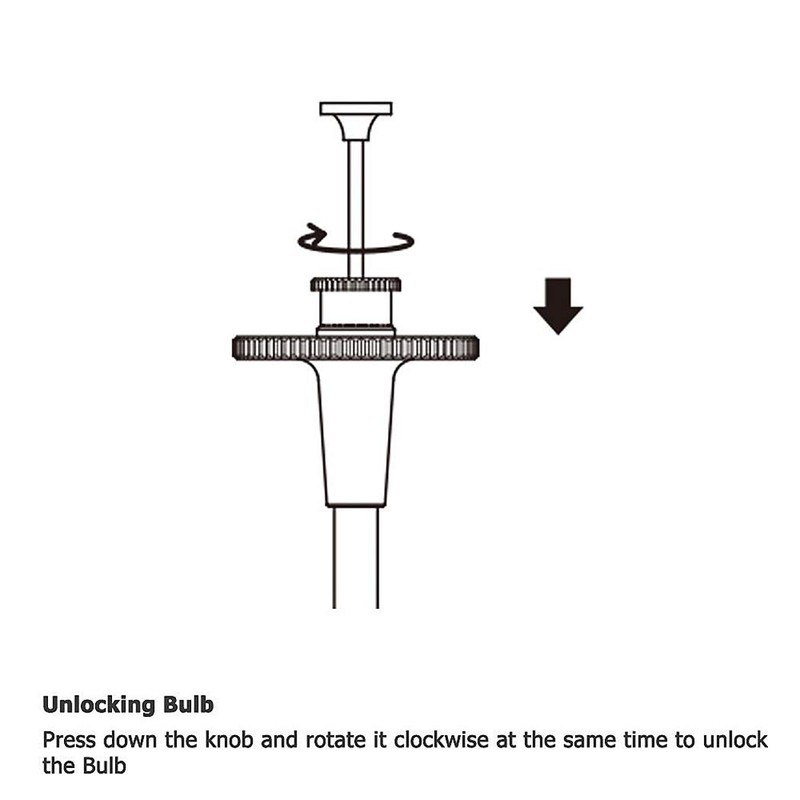 JJC TCR-40S Silver 40cm Threaded Cable Release, Mechanical Shutter Release