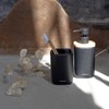 Sealskin Mind Soap Dispenser 200ml Cement Wood Detail Black