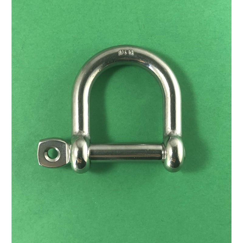 US STAINLESS Stainless Steel 316 Wide D Shackle 5/16" (8mm)