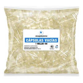 Capsulas Vacias #00 Millar, Transparente Color Natural