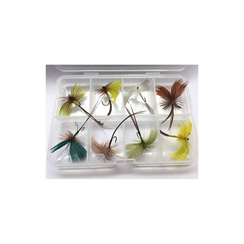 BestCity Fly Fishing MAYFLY + FREE FLY BOX Size 8