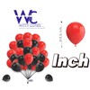 Balloons 25 Pack 5 Inch Balloons Red & Black Balloons