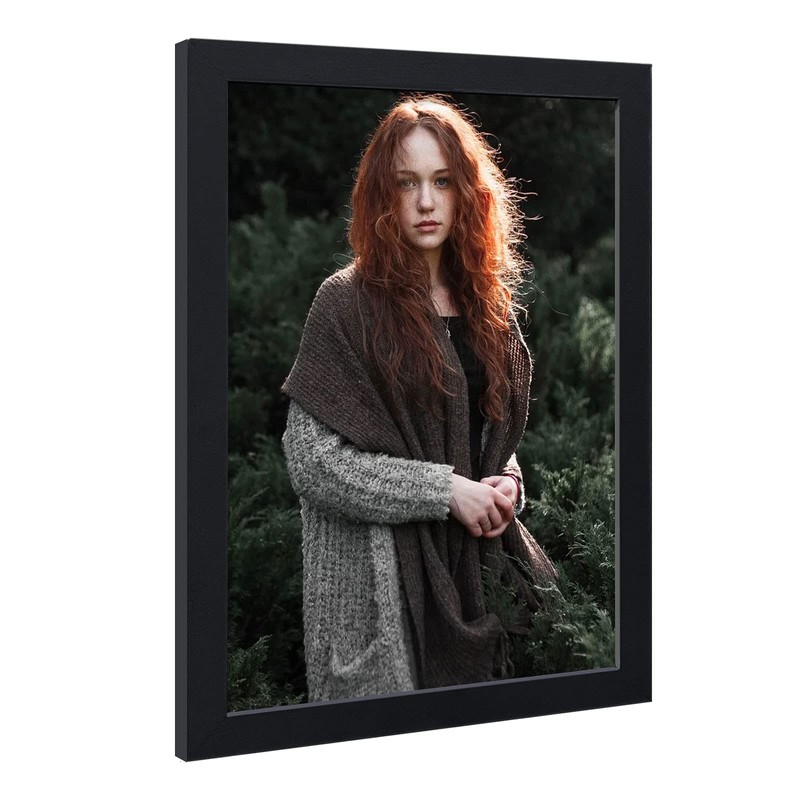 VCK 20x30 Poster Frame - Black, Textured Wood Picture Frames