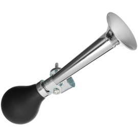 Rackis Retro Bicycle Horn for Dutch Bike, Bicycle Bell, Ball Horn, Bicycle Bell, Handlebar Horn, Trumpet, Bell for Bicycle (Silver), One Size