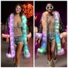 Sequin Coat for Women Smart LED Light up 15 color