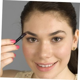 Healeved Elegant 6pcs Double-ended Eyebrow Brush Mini Brush for Girls Eyelash Grooming Tool Short Handle