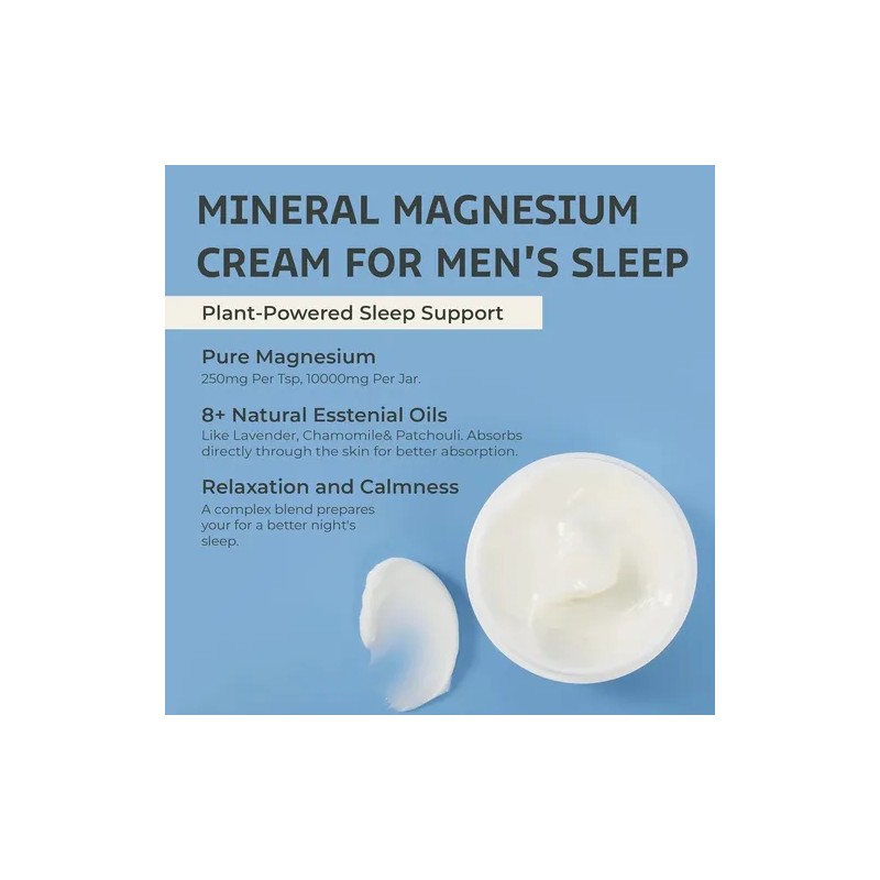 Crema De Magnesio Para Dormir Y Calambres En Las Piernas: