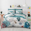 Bedbay 8-Piece Nautical Comforter Set - Retro Turtle California King