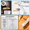 Milk Frother Handheld, Rechargeable Coffee Frother Wand with 2 Stainless