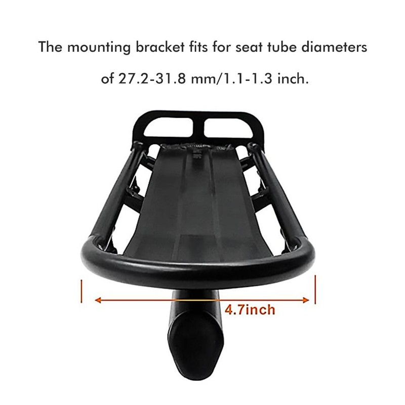 Rear Bike Rack Adjustable Cargo Rack Luggage Carrier Racks Mountain