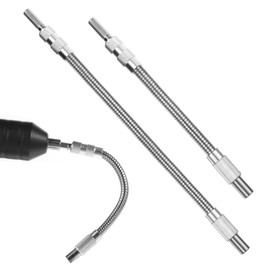 Bewudy Pack of 2 Flexible Shaft, 1/4 Inch Flexible Bit Holder, Hex-Shank Flexible Bit Holder Around The Corner Bit Extension, Flexible Drill Extension Extension for Drill, Screwdriver