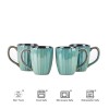September Promotion Golden Green Stoneware Embossed 16pc Dinner Set High