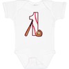 inktastic Baseball First Birthday- 1 Year Old Baby Bodysuit 12