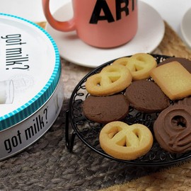 got milk? Classic Style Cookies, Chocolate & Butter Cookies, 32-Oz. Cookie Tin, Traditional Style Danish Butter and Chocolate Cookies for Dessert or Snack, Large Gift Tin, Retail Pack