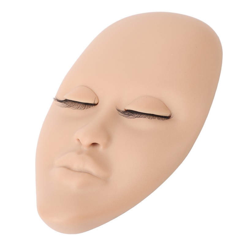 Lash Mannequin Head Reusable Soft Rubber 3D Effects Replaced Eyelids