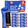 London Labs Cobalt Blue 5 Mil Nitrile Exam Gloves Disposable