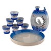 Service a Sake Asiatique traditionnel – Teinte Rose – Modèle