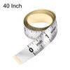 uxcell Self-Adhesive Measuring Tape with Fractions 40 Inches Workbench Ruler,