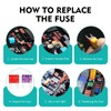 120PCS Fuses Automotive Kit, Mini Fuses Assortment Kit, Blade Fuse,