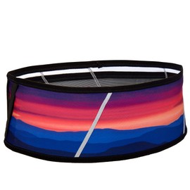 Ultimate Direction Comfort Belt, Running Belt with Integrated Pockets, Key Clip, Reflectivity and More, X-Small Sunset, Sunset