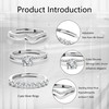 ALEXCRAFT Rings Women Set Womens Rings Ster Silver Adjustable Ring