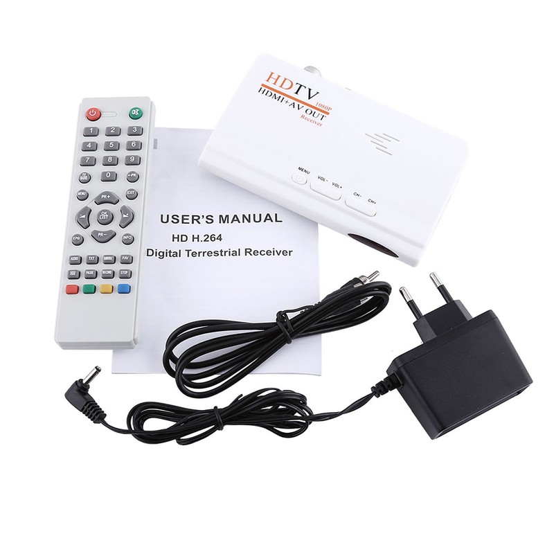 1080P HD HDMI TV Box Tuner Receiver Converter Remote Control