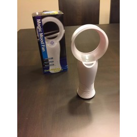 Magic Mood Fan Bladeless Fan Portable HandHeld no leaf Desktop Cooling Color Change Led White