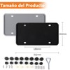 Marcos de Silicona para Matrícula, 2pk Negro Porta Placas de