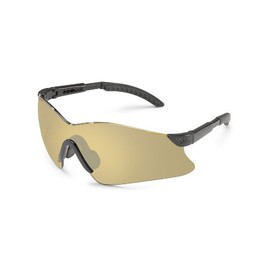 Gateway Safety 14GB6M Hawk Wraparound Safety Glasses, Mocha Mirror Lens, Black Temple