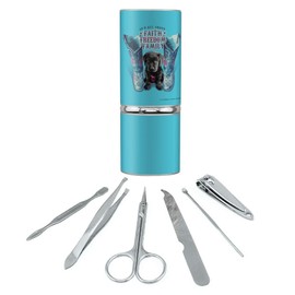 It's All About Faith Freedom Family Boots Dog Stainless Steel Manicure Pedicure Grooming Beauty Care Travel Kit