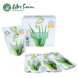 Farmer's Garden 거제알로에팜 유기농 알로에겔99.9% (100mlx10팩) Geoje Aloe Farm Organic Aloe Gel 99.9% (100ml x 10 packs)
