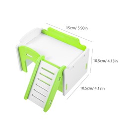 Totority Small Animal Cage Villa Hut Hamster Hideout for Guinea Pig Chinchilla Hedgehog Squirrel Delicate Pet House for Resting and Playing Warm and