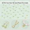 PH PandaHall 50pcs 201 Stainless Steel Snap on Bails Golden