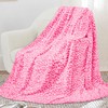 Warm Blanket Pink Soft Fleece Blankets Twin Size Throw Blankets