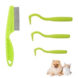 NHCDFA 4 Pcs Tick Remover Tools for Dogs, Dog Tick Remover Tool, Tick Removal Tool Painlessly Tick Remover for Humans and Dogs Pets Tick Remover Tool, Removes Entire Head & Body, Green