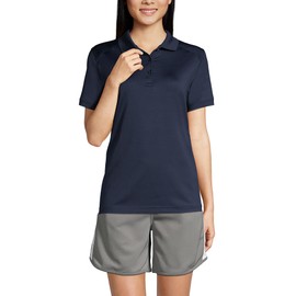 Lands' End Uniform Kids Rapid Dry Active Polo Classic Navy Womens Regular Medium