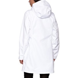 Helly Hansen Women's Long Belfast Lightweight Waterproof Windproof Breathable Raincoat Jacket with Hood