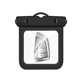 Onunaf 2-Pcs Waterproof Key Holder for Swimming Money Credit Card Cash, Car Key Fob Case Floating Key Holder Bag Small Bag Dry Bag, clearer, ID pocket