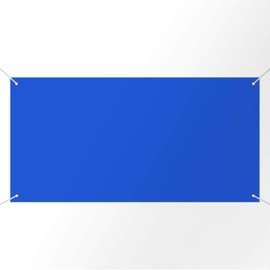 Zonon Large Blank Banners And Signs Polyester Oxford Cloth Sublimation Banner To Decorate With Hanging Rope For Indoor Wall Outdoor Easy Hang Diy Signs For Business Office(Blue,2 x 4 Feet)