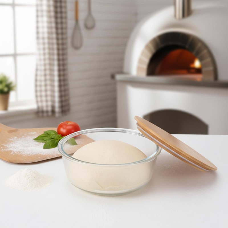 Mowhut Pizza Dough Proofing Box, Food Pizza Storage Container with