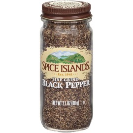 Spice Islands Black Pepper, Fine Grind, 0.6 Ounce