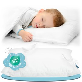 CALMONT - Children's Head Cushion I Pillow for Children with Cotton Cover I Pillow 40 x 60 cm I Oeko-Tex Certified and Made in Europe (40 x 60 cm)