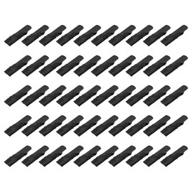 MECCANIXITY 50pcs Black Satin Table Napkins Polyester Square Bright Table Napkin Fabric Table Napkin for Event Wedding Party Table Decoration,17×17 Inch