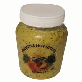 PREMICES HOT SPICES - Natural Caribbean Seasoning - Haitian Spice - Cooking Seasoning Base Mix. All-Purpose Spice Blend for Soups, Stews, Fish and Meat. Homemade complete spices to celebrate your party. Without hot peppers. (16 oz, Pack of1)