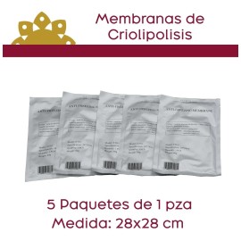 5 Membranas Cryolipolisis Anti-freezing De 28x28 Cm