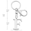 Letter Keychain for Women Men Purse Handbags Metal Alphabet Initial